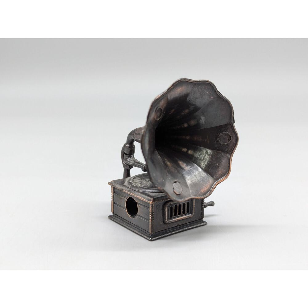 Vintage Diecast Mini Mechanical Phonograph Pencil Sharpener Decoration Hong Kong - Picture 9 of 12
